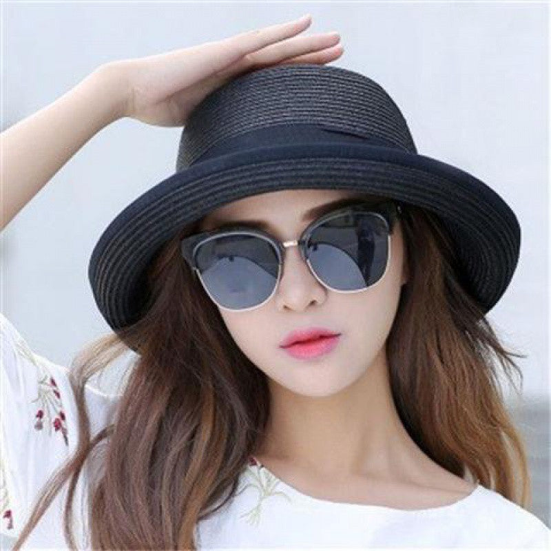 Wholesale Hats Woven Straw Hat Casual Holiday Cocktail Party Melbourne Cup Classy Retro With Satin Bowknot Headpiece Headwear